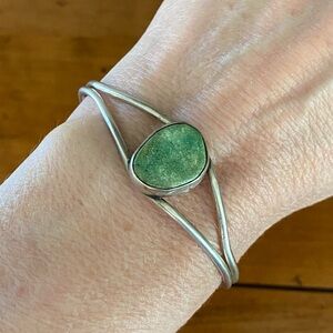 Vintage Native American Sterling Silver Bracelet size 6.5”